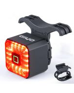 GIYO Dual Bracket Luce per bicicletta intelligente Fanale posteriore posteriore Accessori per bici Segnale di arresto Lampada freno Lanterna di sicurezza a LED
