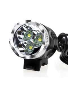 3 * T6 3 modalità 3800 lumen luce per bici / lampada frontale (batteria 4 * 18650 inclusa)