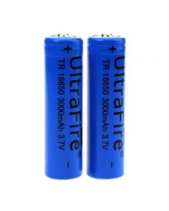 Batteria ricaricabile agli ioni di litio Ultrafire TR 18650 da 3000 mAh 3.7V da 1 paio