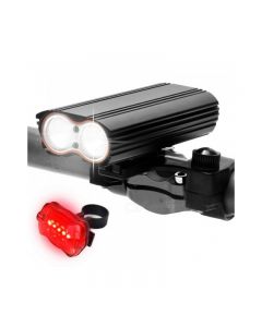 2T6 Impermeabile Led Forte Bicycle Bicycle Front Light Usb Ricaricabile Batteria Ricaricabile