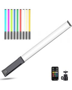 Hagibis RGB Handheld LED Video Light Wand Stick Photography Light 9 colori, con batteria ricaricabile incorporata e telecomando, 1000 lumen regolabili 3200K-5600K, adattatore hot shoe incluso