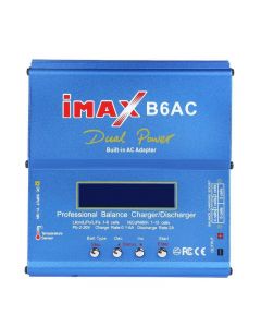 IMAX B6AC Balance Charger 80W NiMH/NiCd Battery Pack Caricabatterie per aeromodelli Schermo LCD digitale Alimentatore integrato