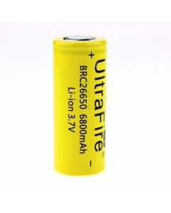 BRC 6800mAh 3.7V 26650 Batteria ricaricabile agli ioni di litio non protetta 2 pezzi