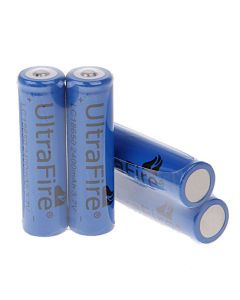 Batteria di liti di litili ricaricabile da 4 pack Ultrafire 18650 3.7V 2400Mah (4pcs)